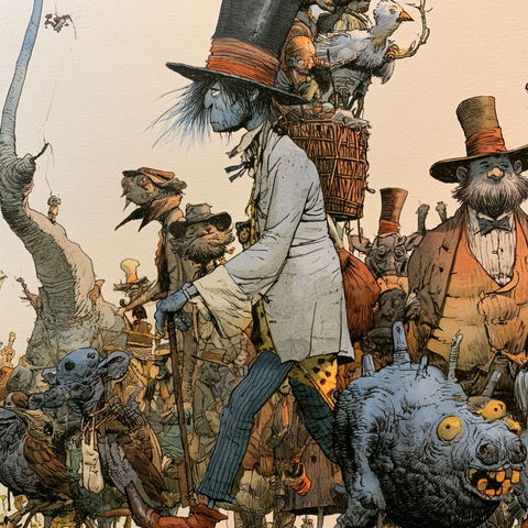 Farel Dalrymple style (Illustrators), Midjourney V8.2