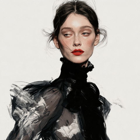 Fashion portrait style (Techniques), Midjourney V8.2