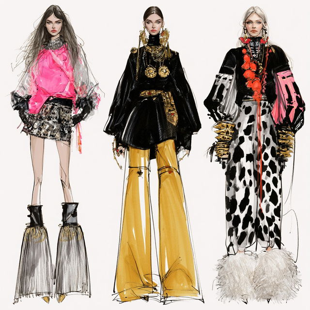 Fausto Puglisi style, Midjourney V8.2, render 2 of 4