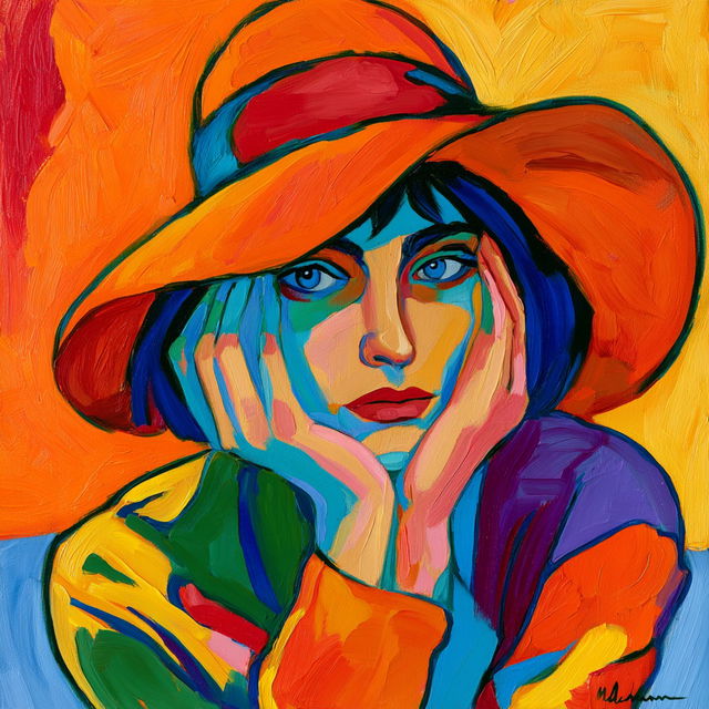 Fauvism style, Midjourney V8.2, render 2 of 4