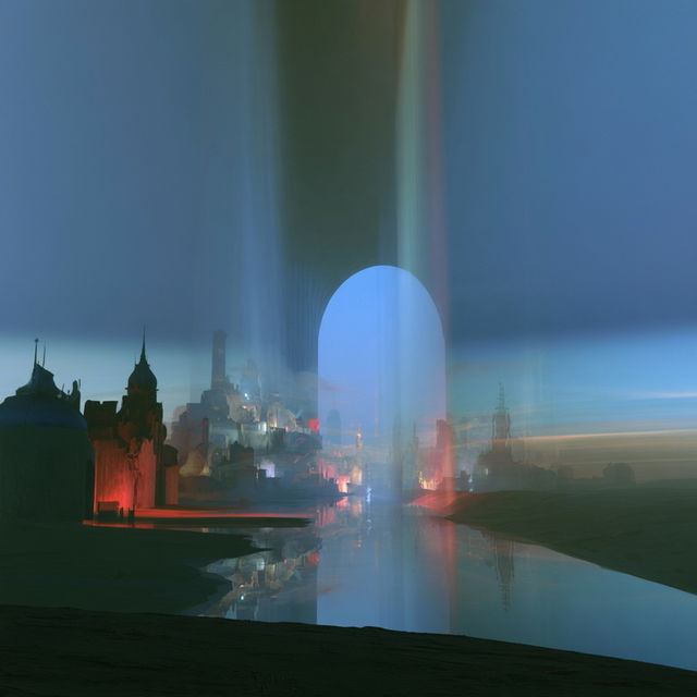 Hazeportalism style, Midjourney V8.2, render 2 of 4