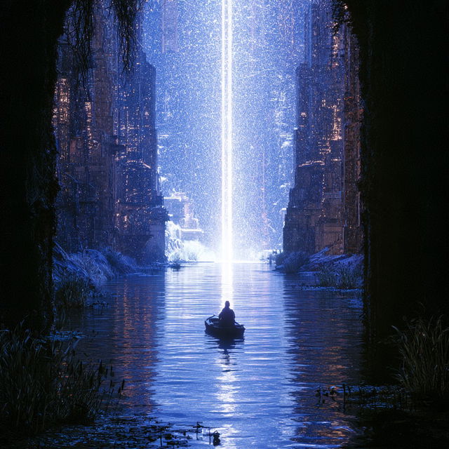 Bluecast Monumentism style, Midjourney V8.2, render 1 of 4