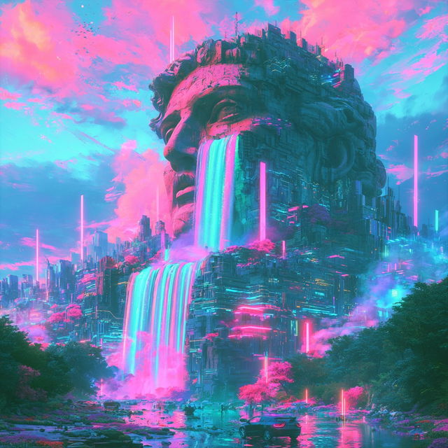 Electric Watergrain style, Midjourney V8.2, render 4 of 4