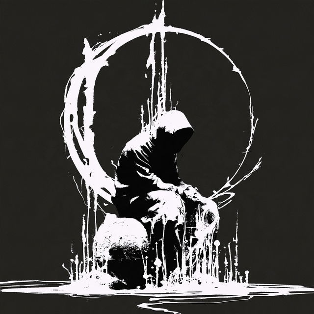 Blackwash Cenobitism style, Midjourney V8.2, render 2 of 4