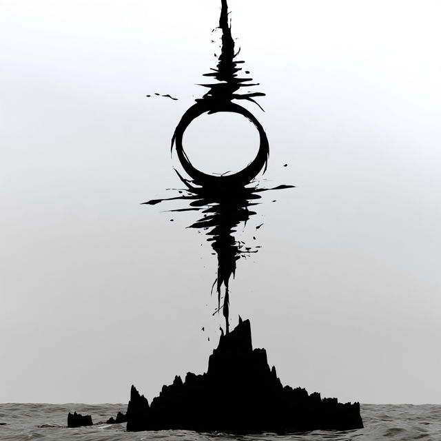 Blackwash Cenobitism style, Midjourney V8.2, render 3 of 4