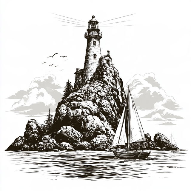 Sunleaf Blackwork style, Midjourney V8.2, render 4 of 4
