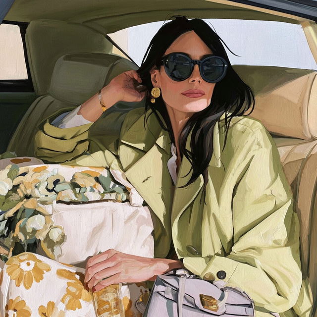 Leafwork Portraiture style, Midjourney V8.2, render 3 of 4