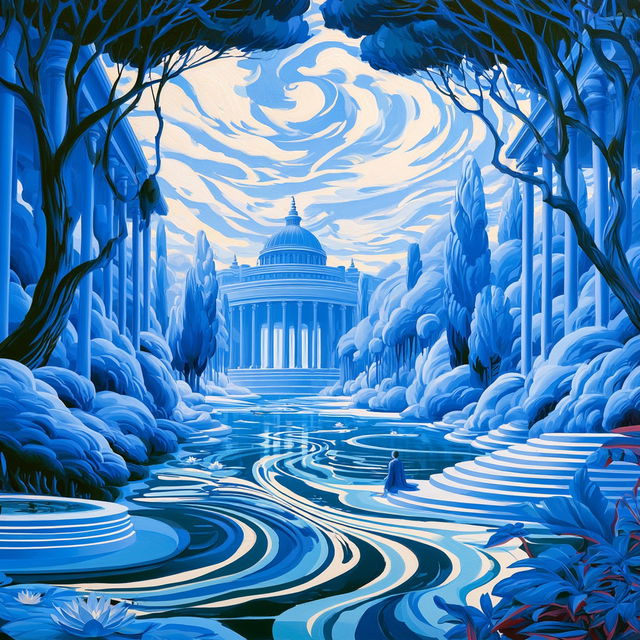 Hydrobaroque style, Midjourney V8.2, render 2 of 4
