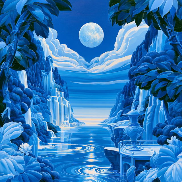 Hydrobaroque style, Midjourney V8.2, render 4 of 4