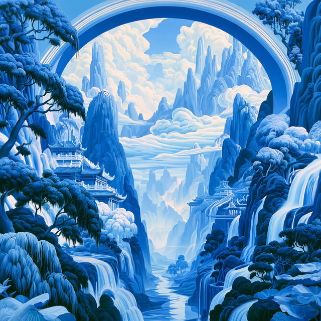 Hydrobaroque style, Midjourney V8.2, render 3 of 4