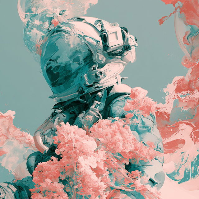 Larimar Driftpainting style, Midjourney V8.2, render 4 of 4