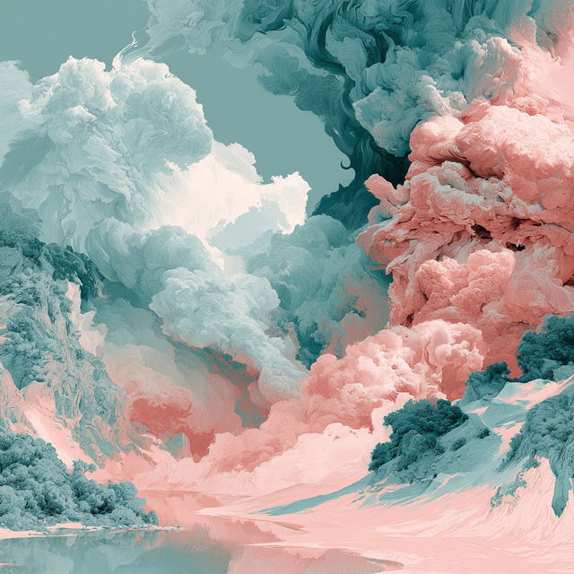 Larimar Driftpainting style, Midjourney V8.2, render 3 of 4