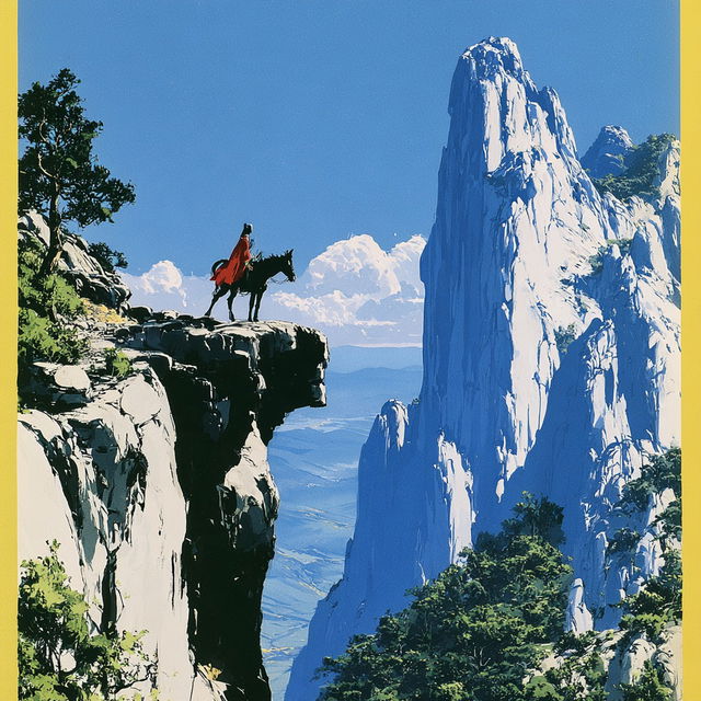 Cliffheroica style, Midjourney V8.2, render 2 of 4