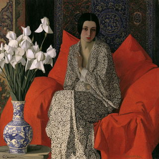 Felice Casorati style, Midjourney V8.2, render 3 of 4