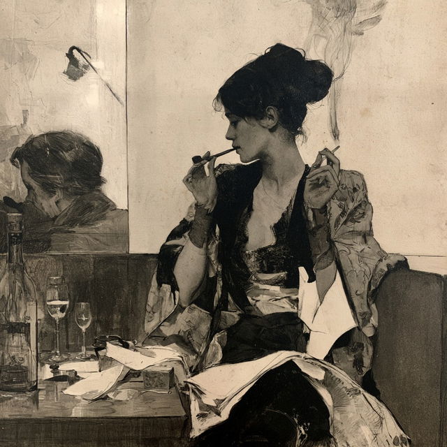 Felicien Rops style, Midjourney V8.2, render 4 of 4