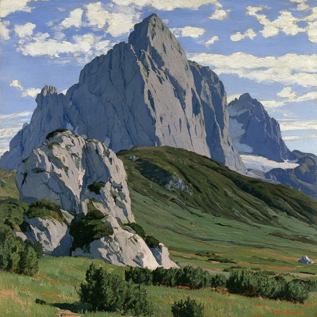 Ferdinand Hodler style, Midjourney V8.2, render 1 of 4