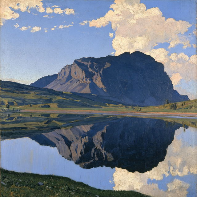 Ferdinand Hodler style, Midjourney V8.2, render 4 of 4