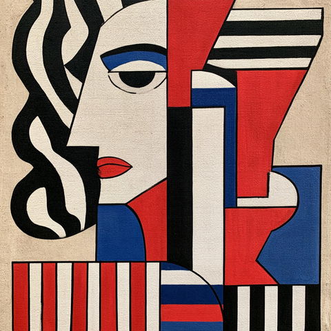 Fernand Leger style (Painters), Midjourney V8.2