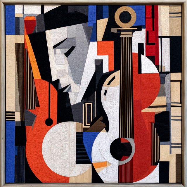Fernand Leger style, Midjourney V8.2, render 4 of 4