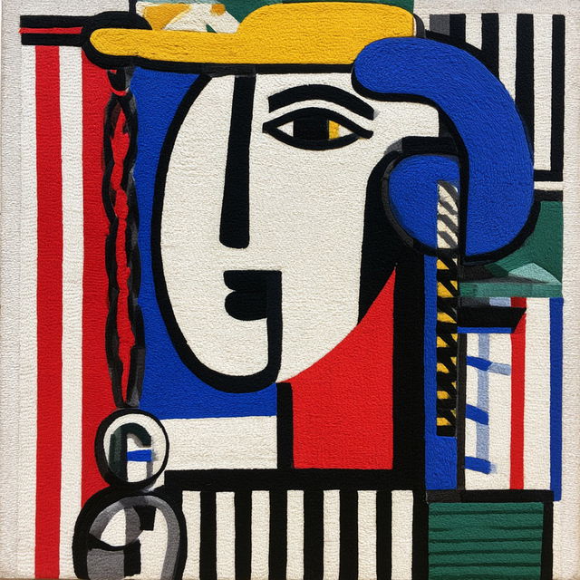 Fernand Leger style, Midjourney V8.2, render 3 of 4