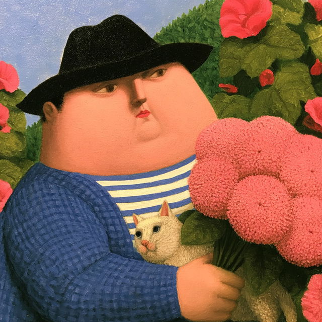 Fernando Botero style, Midjourney V8.2, render 4 of 4