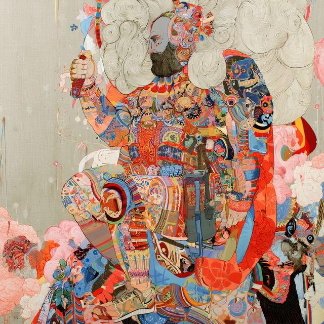 Ferris Plock style, Midjourney V8.2, render 4 of 4