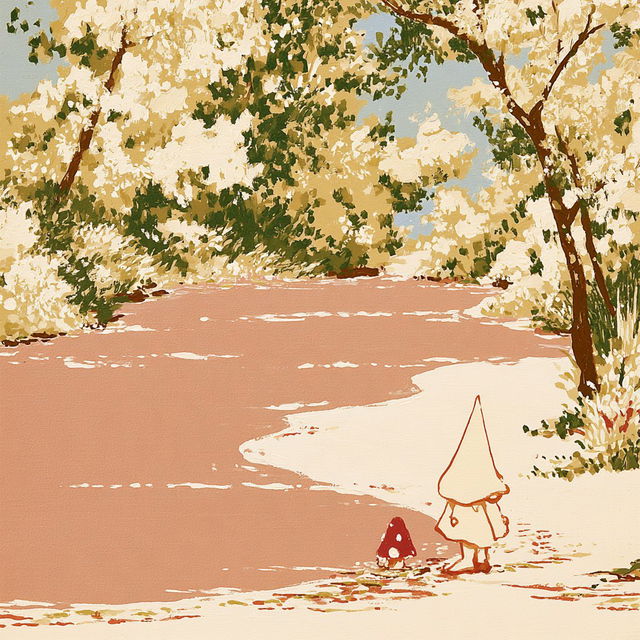 Cloudpaper Pastoral style, Midjourney V8.2, render 3 of 4