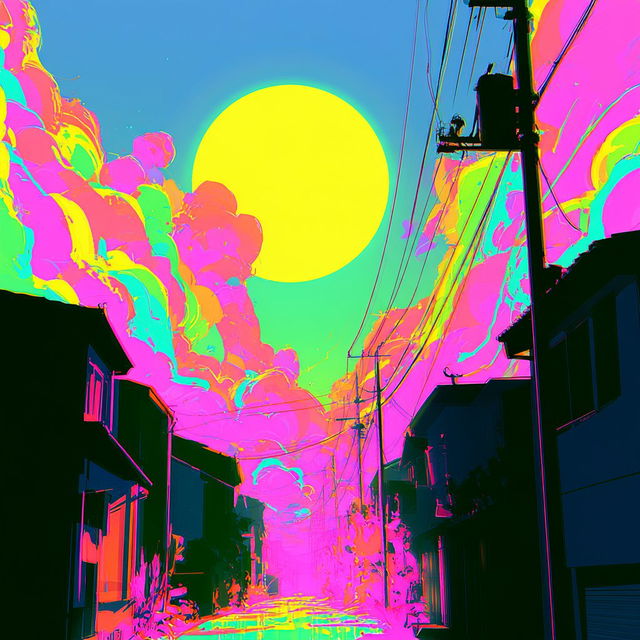 Chromasplash style, Midjourney V8.2, render 1 of 4