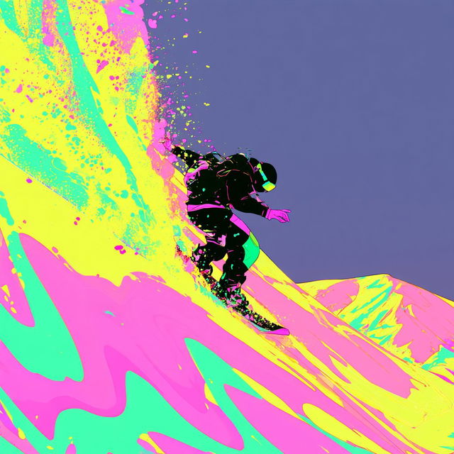 Chromasplash style, Midjourney V8.2, render 4 of 4