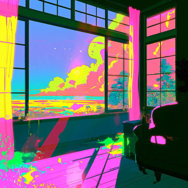 Chromasplash style, Midjourney V8.2, render 3 of 4