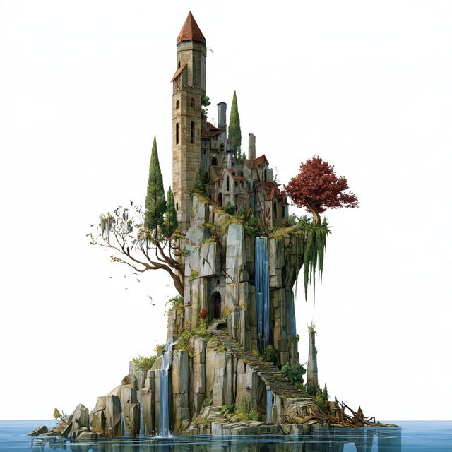 Deckleworld Architecture style, Midjourney V8.2, render 4 of 4