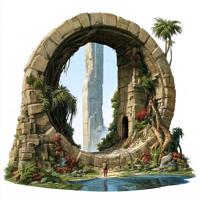 Deckleworld Architecture style, Midjourney V8.2, render 3 of 4