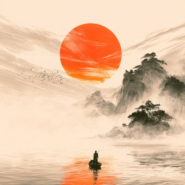 Sunglass Riverism style, Midjourney V8.2, render 3 of 4