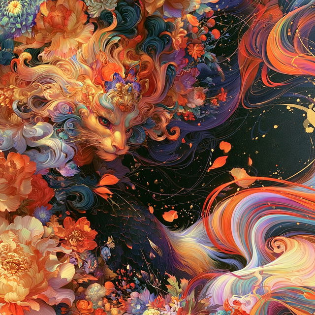 Floragraph style, Midjourney V8.2, render 2 of 4