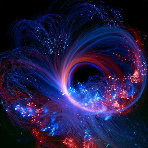 Fiber optic light painting style (Techniques), Midjourney V8.2