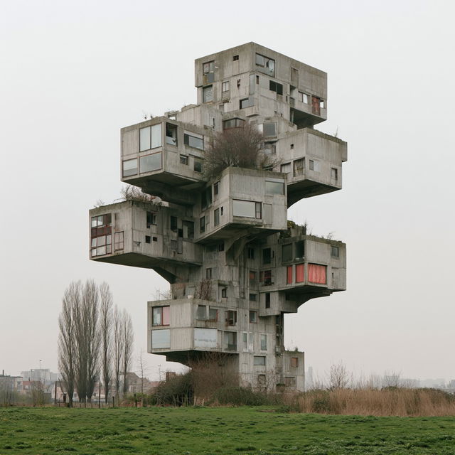 Filip Dujardin style, Midjourney V8.2, render 4 of 4