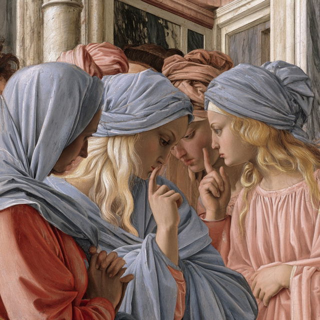 Filippino Lippi style, Midjourney V8.2, render 2 of 4