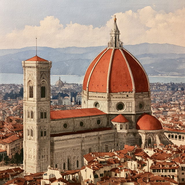 Filippo Brunelleschi style, Midjourney V8.2, render 2 of 4