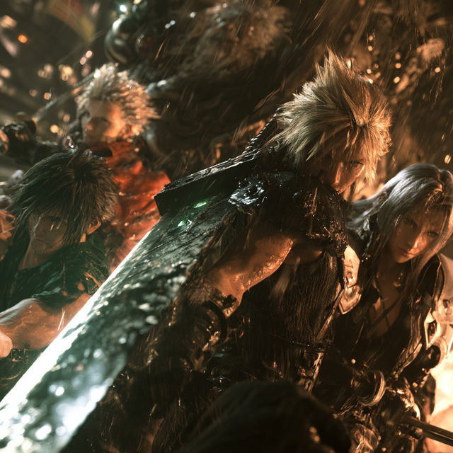 Final Fantasy VII style, Midjourney V8.2, render 4 of 4