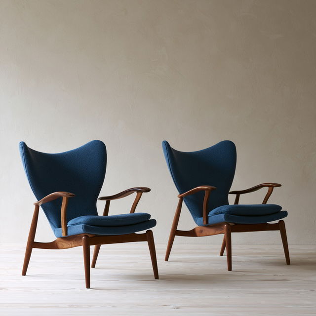 Finn Juhl style, Midjourney V8.2, render 3 of 4
