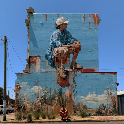 Fintan Magee style (Street artists), Midjourney V8.2