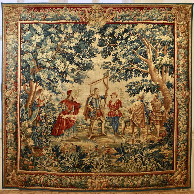 Flemish tapestry style, Midjourney V8.2, render 2 of 4