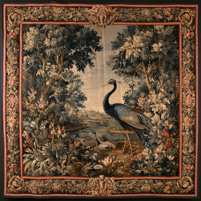 Flemish tapestry style, Midjourney V8.2, render 1 of 4