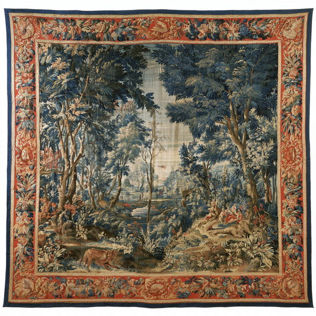 Flemish tapestry style, Midjourney V8.2, render 4 of 4
