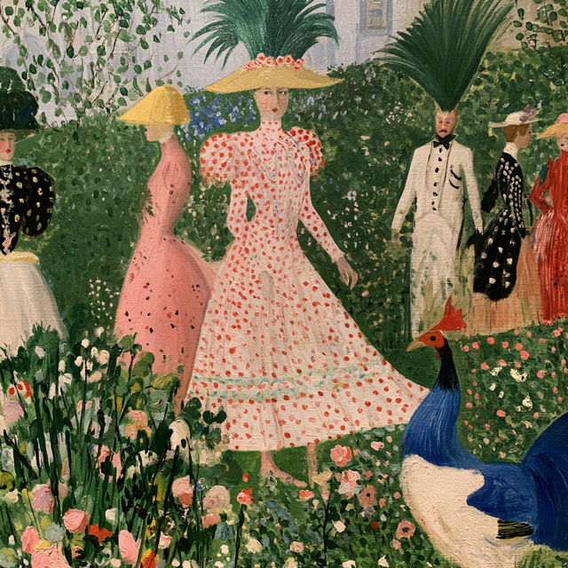 Florine Stettheimer style, Midjourney V8.2, render 4 of 4