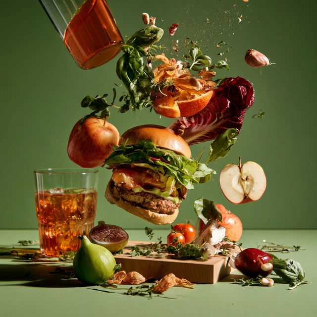 Food photography style, Midjourney V8.2, render 2 of 4