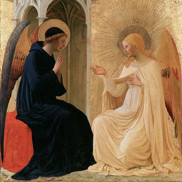 Fra Angelico style, Midjourney V8.2, render 2 of 4