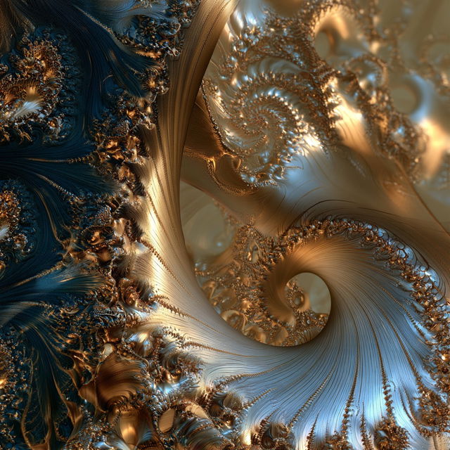 Fractal art style, Midjourney V8.2, render 2 of 4