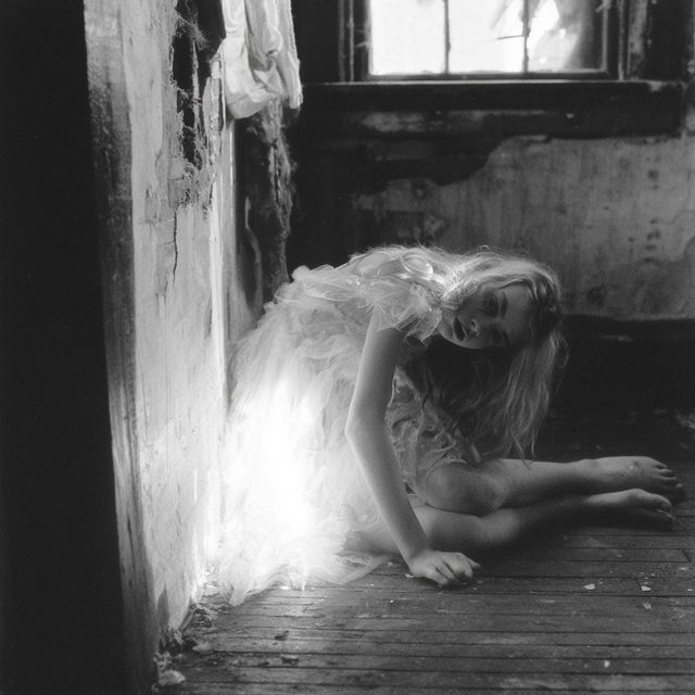 Francesca Woodman style, Midjourney V8.2, render 2 of 4