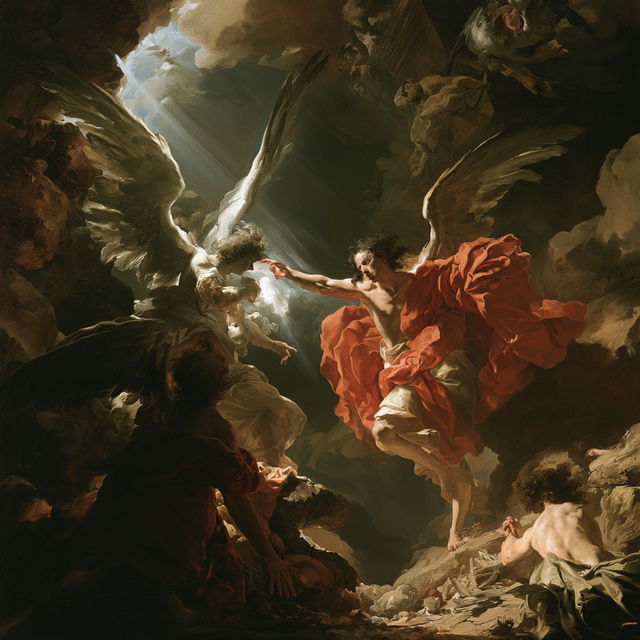 Francesco Solimena style, Midjourney V8.2, render 2 of 4
